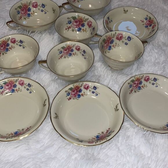 Vintage 1930’s Selb Bavaria Heinrich & Co Tea Cups and Bowls - Picture 1 of 16